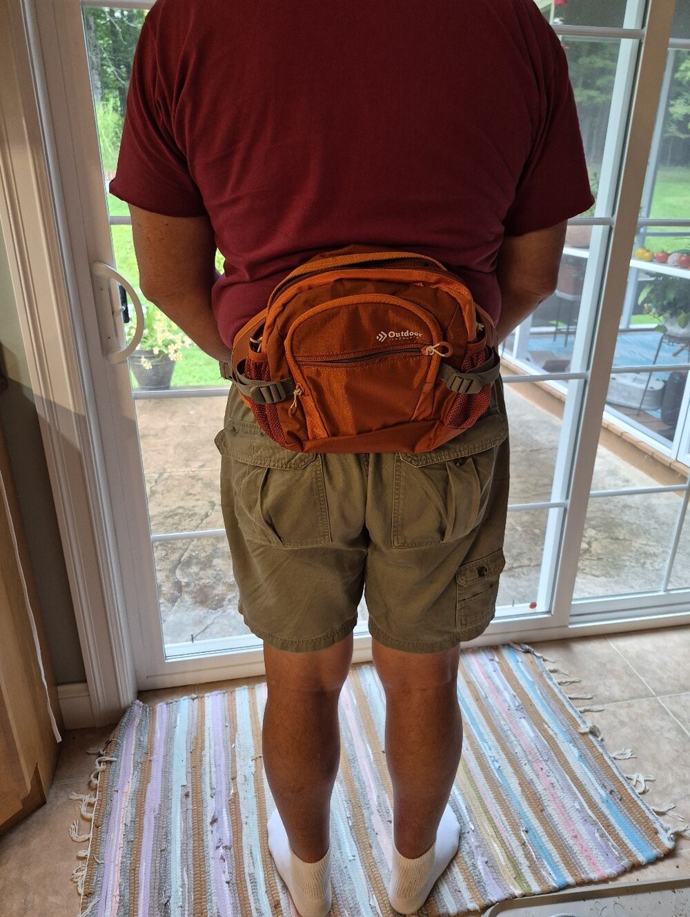 Orange Waist Pack for Men.Outdoor Products.. - Picture 5 of 13